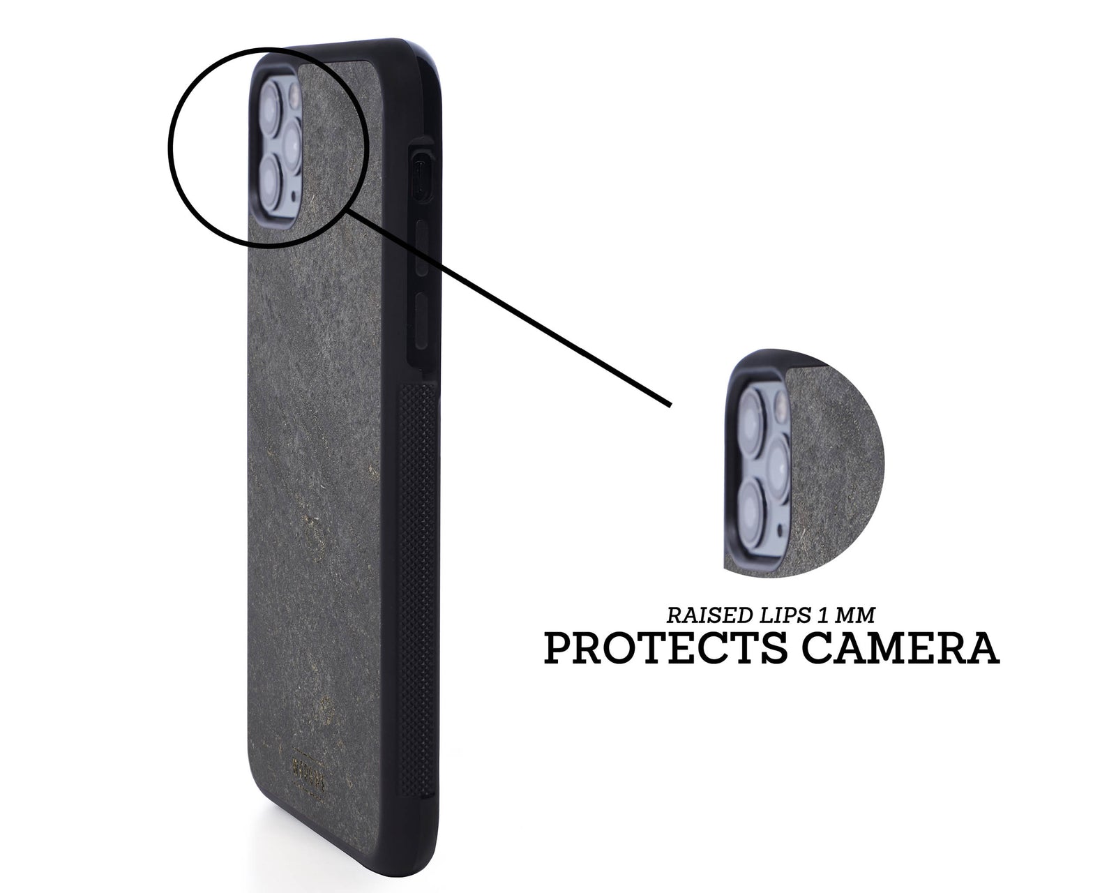 iphone case cover stone protection protective darkblack
