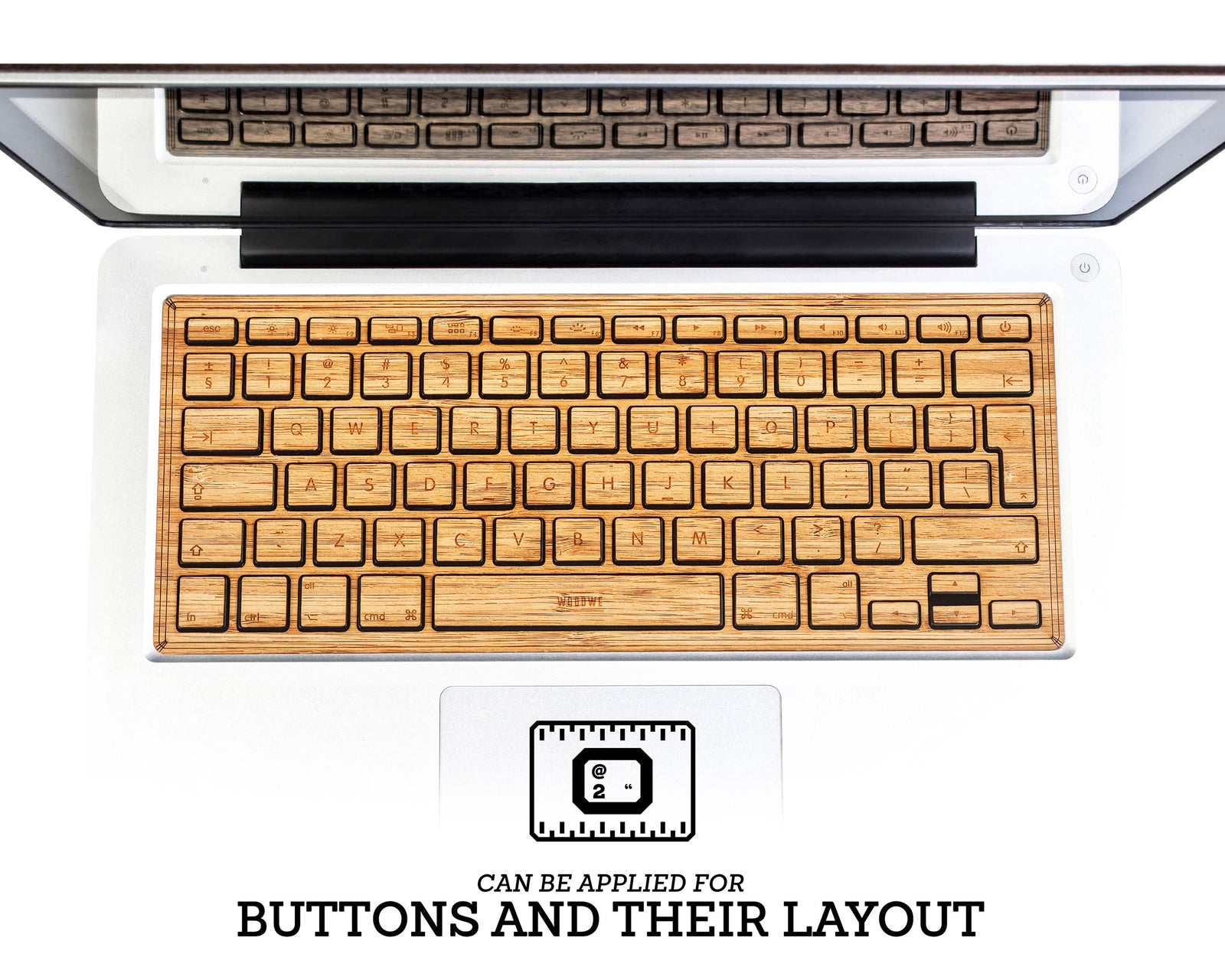 Macbook Wood Keyboard Skin - Bamboo