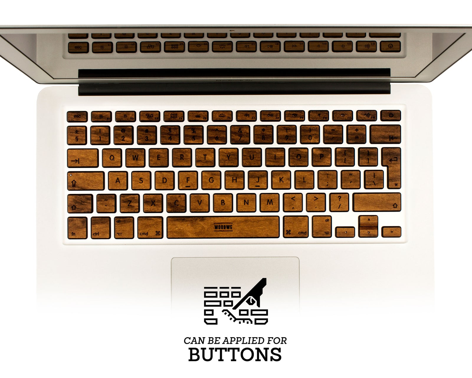 Macbook Wood Keyboard Skin - Imbuia