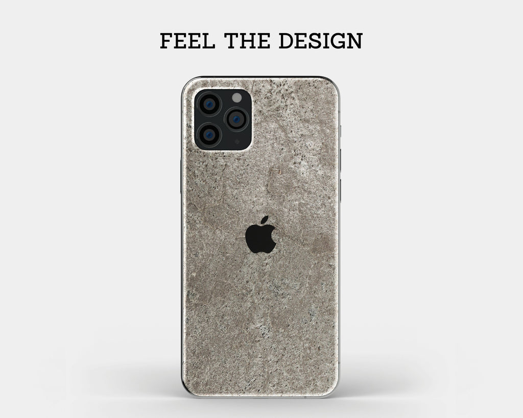 IPhone Skin - Silver Grey Stone
