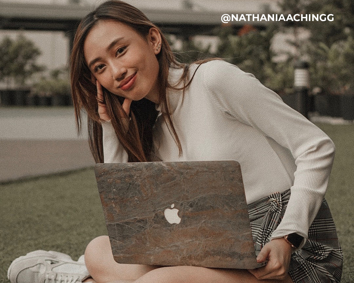 Macbook Skin - Made of Real Stone - Burning Forest