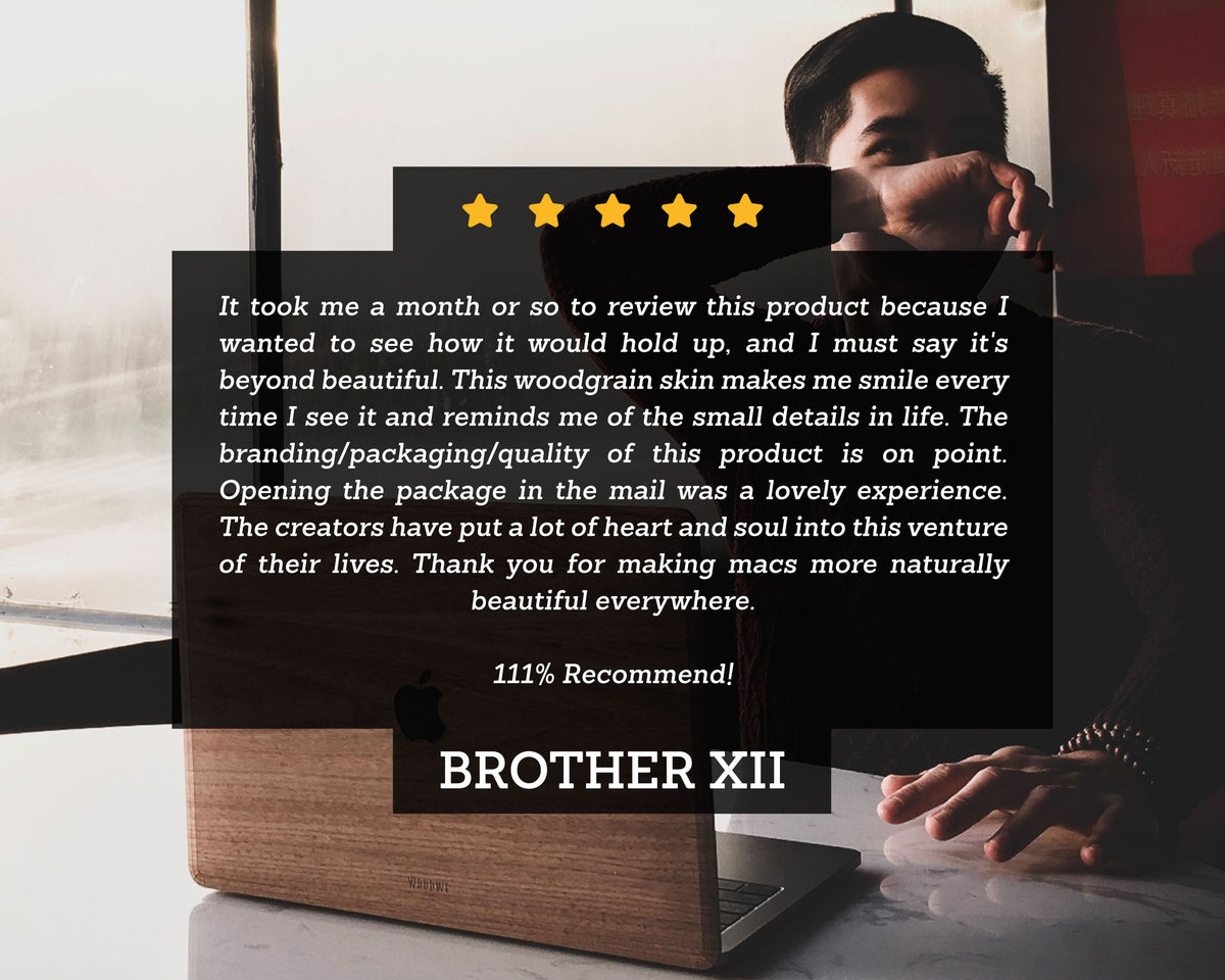 Macbook Wood Keyboard Skin - Padauk