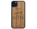 IPhone Case - Saves Us - Walnut Wood