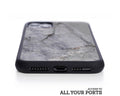 iphone case cover stone protection protective silver grey