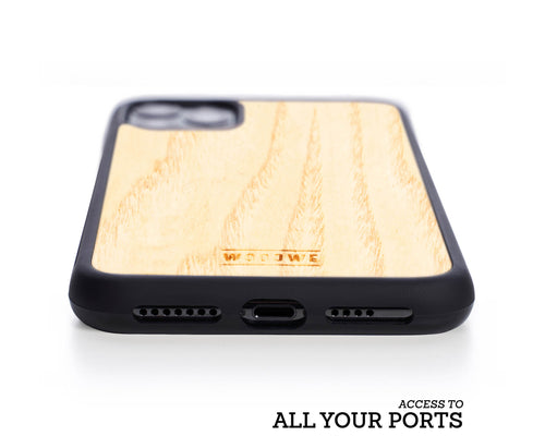 iphone case cover wood protection protective ash