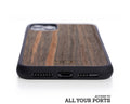 iphone case cover wood protection protective ebony