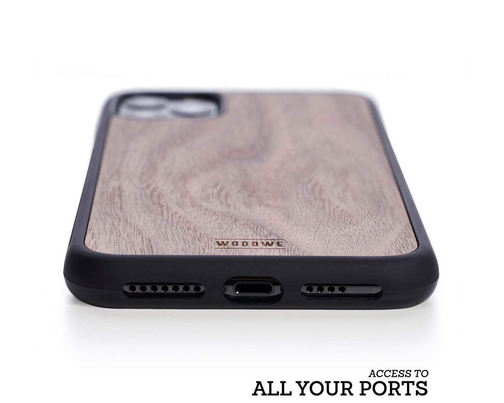 iphone case cover wood protection protective walnut