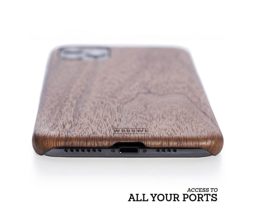 iphone case cover wood protection protective walnut hardcase