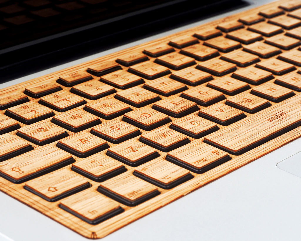 Macbook Wood Keyboard Skin - Bamboo