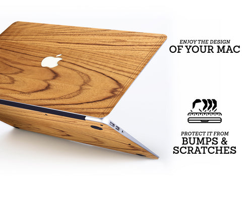 MacBook Skin - Made of Real Wood - Teak