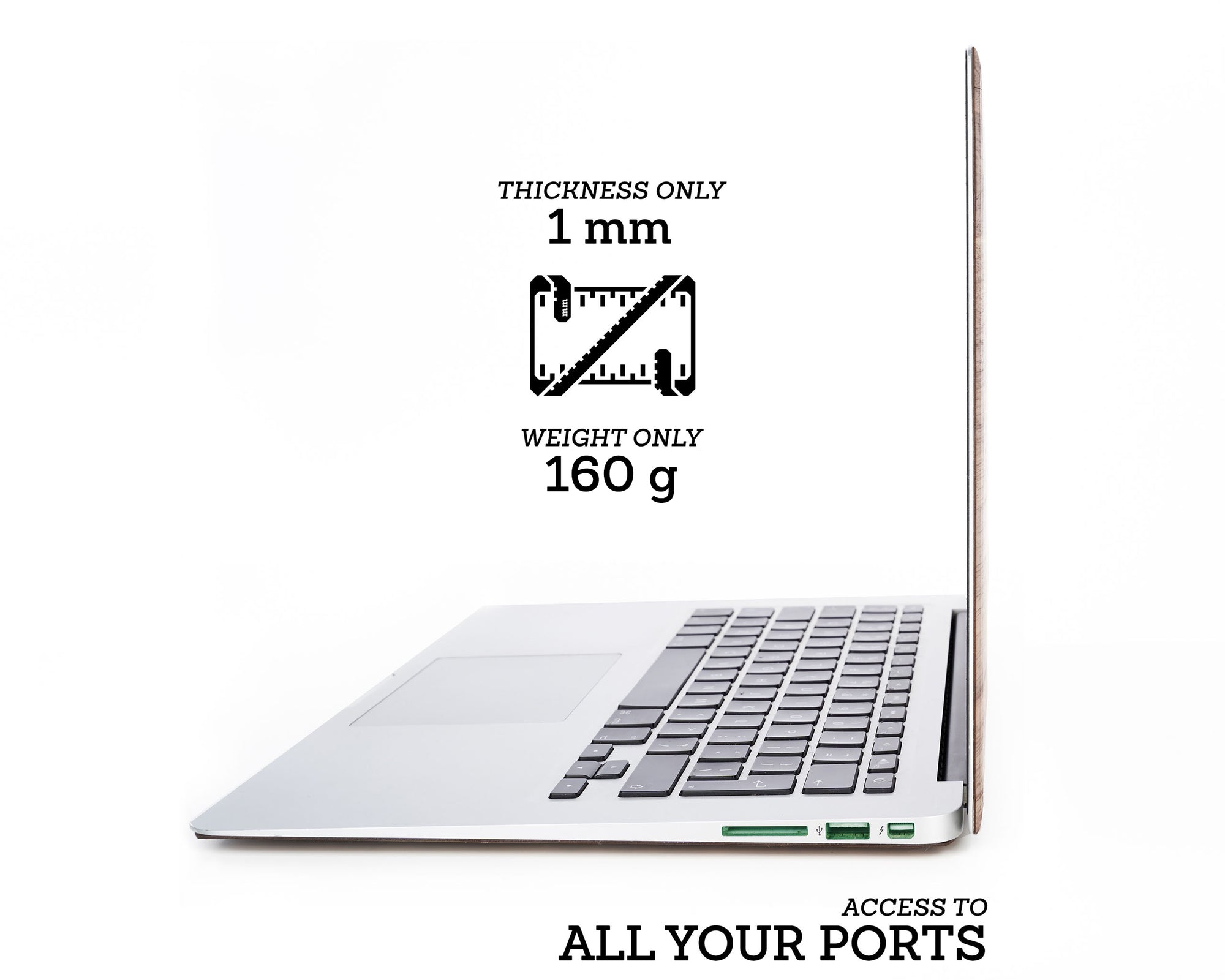 Walnut Leaf – Story of Sun - Macbook Wood Skin