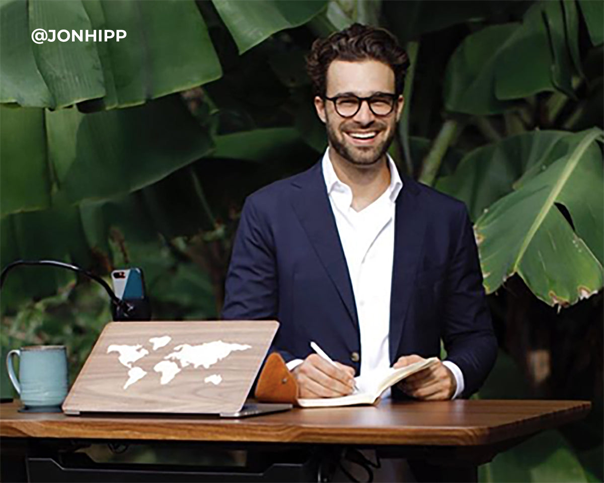 World Map - Macbook Wood Skin